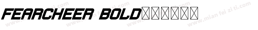 Fearcheer Bold字体转换